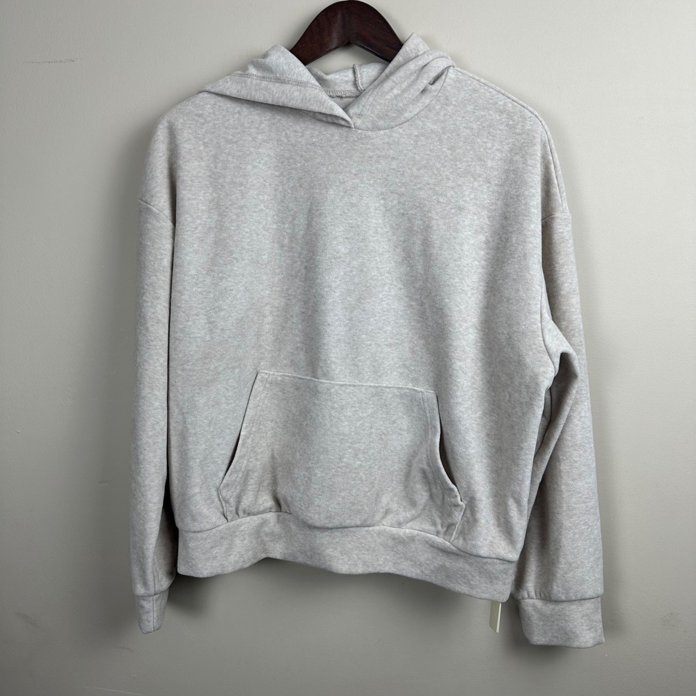 OGL Women's Hoodie Size S Tan Oversized Drop Shoulder Wool Blend NWT